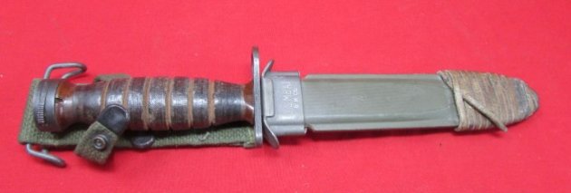  US USM4 Carbine Bayonet, PAL Mfg, M8 Scabbard, Very Clean — image 2
