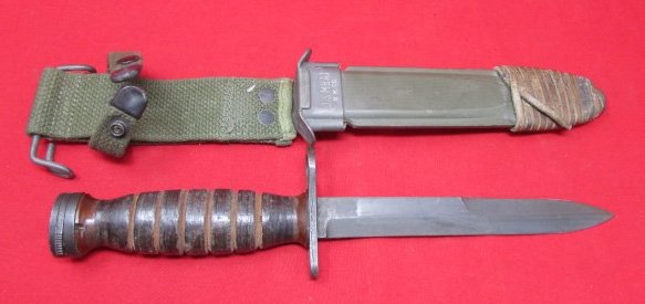  US USM4 Carbine Bayonet, PAL Mfg, M8 Scabbard, Very Clean — image 4