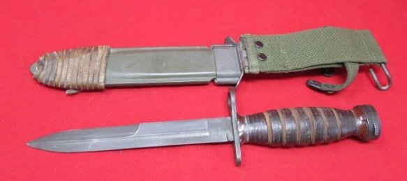  US USM4 Carbine Bayonet, PAL Mfg, M8 Scabbard, Very Clean — image 5