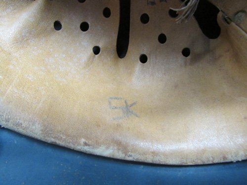  German WWII Luftwaffe M1935 Double Decal Helmet, SE64 Named, Unit Marked Flak Rgt 5 — image 6