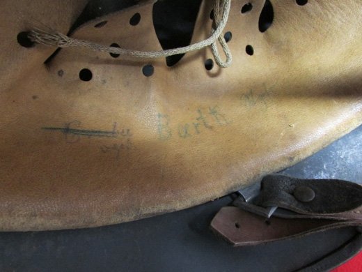  German WWII Luftwaffe M1935 Double Decal Helmet, SE64 Named, Unit Marked Flak Rgt 5 — image 7