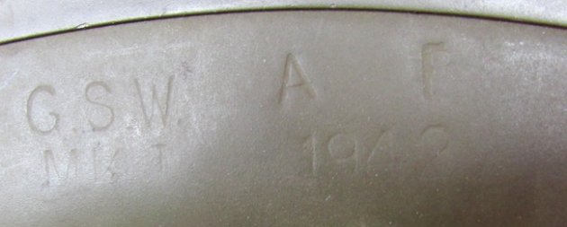  British WWII Steel Helmet and Liner, 1942, Size 7 3/4 — image 4