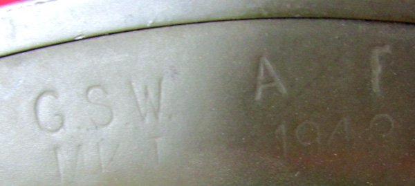  British WWII Steel Helmet and Liner, 1942, Size 7 3/4 — image 5