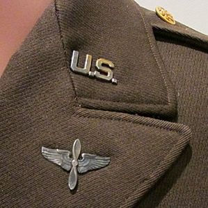 US WWII Army Air Corps Officer Belted Jacket, 8th Air …