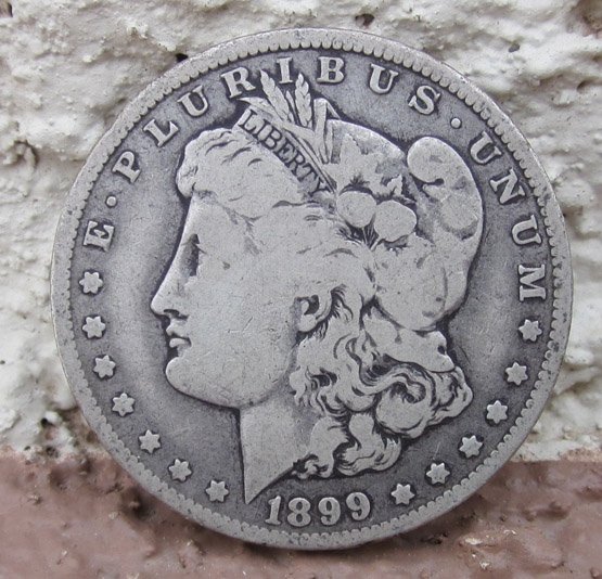  US  Silver Coin, Morgan Dollar, 1899, New Orleans Mint — image 2