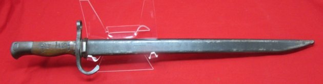  Japanese WWII Type 30 Training Bayonet, Kanji Marked Grip — image 2