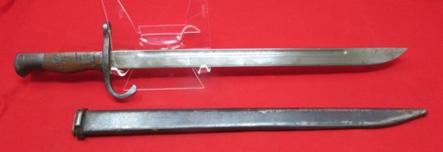  Japanese WWII Type 30 Training Bayonet, Kanji Marked Grip — image 4