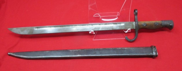  Japanese WWII Type 30 Training Bayonet, Kanji Marked Grip — image 5