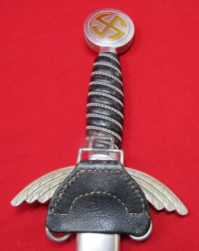  German WWII Luftwaffe Officers Sword, Paul Weyersberg Mfg, Aluminum Fittings — image 8