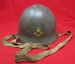 Japanese WWII Navy Helmet, Complete