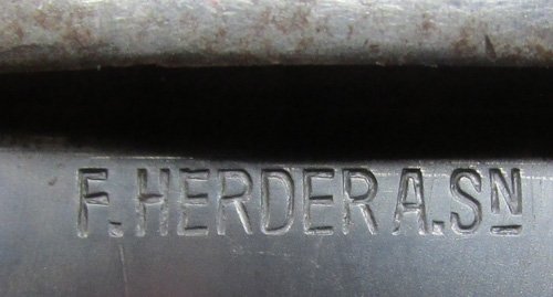  German WWII Matching K98 Bayonet and Frog, Herder 1939 — image 7