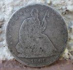 US Civil War, Seated Liberty Half Dollar Coin, New Orleans …