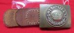 German WWI, 1895 Pattern Prussian Enlisted Buckle, 2 Solder Marks …