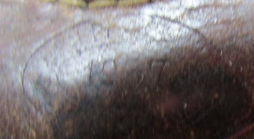  German WWII Kriegsmarine Aluminum Enlisted Buckle & Tab, 1937 — image 4