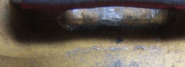  German WWII Kriegsmarine Aluminum Enlisted Buckle & Tab, 1937 — image 7