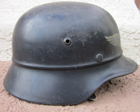  German WWII Luftschutz M1935 Combat Helmet, Complete, EF64, Monday Morning at the Factory — image 8