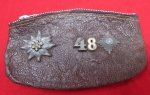 German WWII Mountain Troop Soldier Coin Purse.