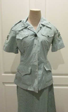  US WWII USMC Women's Seersucker Uniform Set — image 4