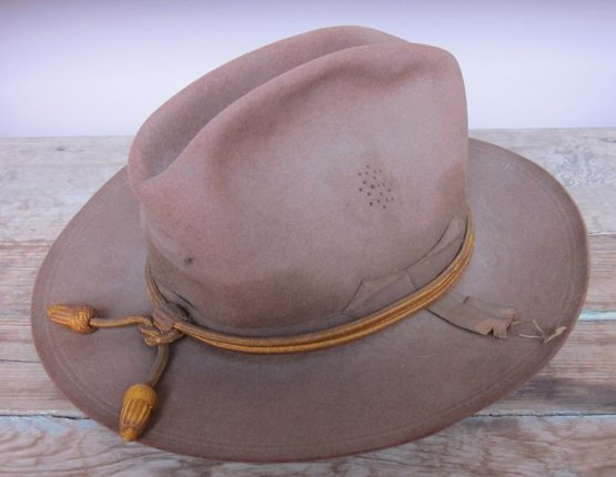  US Spanish American War Campaign Hat, Snowflake Vent — image 9