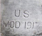  US WWI M1917 Bolo Knife, Plumb 1918 Canvas & Leather Scabbard — image 5