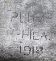  US WWI M1917 Bolo Knife, Plumb 1918 Canvas & Leather Scabbard — image 6