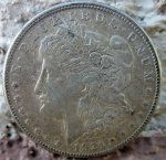 US Silver Coin, Morgan Dollar, 1921, San Francisco Mint