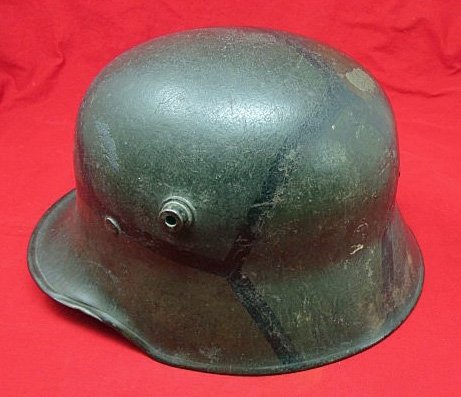  German WWI, Original Camouflage, M1916 Steel Helmet — image 2