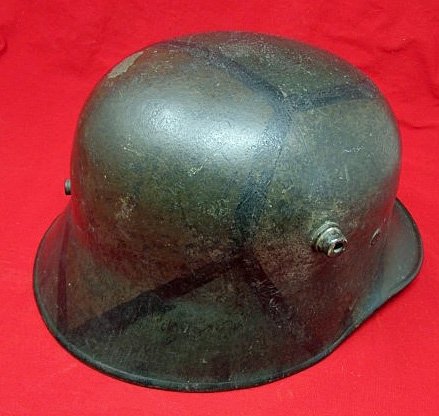  German WWI, Original Camouflage, M1916 Steel Helmet — image 3