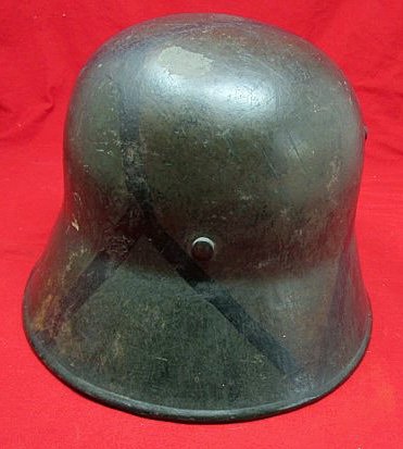 German WWI, Original Camouflage, M1916 Steel Helmet — image 7