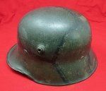 German WWI, Original Camouflage, M1916 Steel Helmet