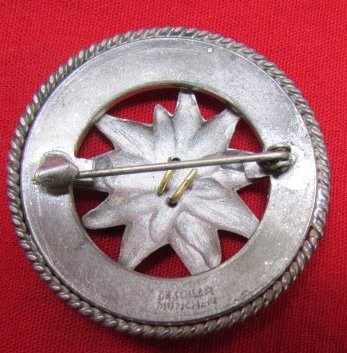  German Post WWII, German Alpine Association, 40 Year Membership Badge — image 3