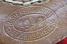  German WWII Army Enlisted Steel Buckle & Partial Leather Tab, 1940 — image 3