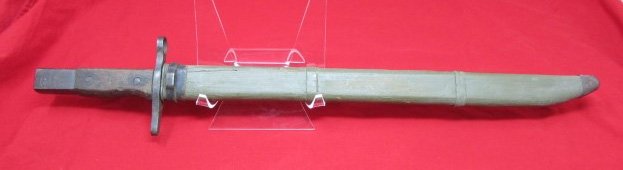  Japanese WWII Late Type 30 Bayonet, Nagoya Mfg, Square Pommel — image 2