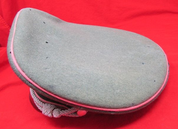  German WWII Army Panzer Officers Visor Hat, East Prussian Retailer — image 4