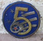 US WWII USAAF 5th Air Force SSI, Theater Made