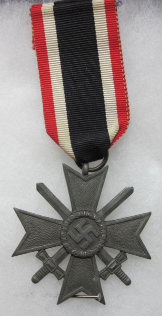  German WWII War Service Cross 2nd Class w' Swords — image 2