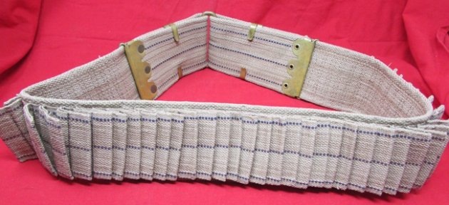  US Spanish American War, Double Loop, 30 Caliber, Infantry Belt, 100 Rounds, Unissued Condition — image 5