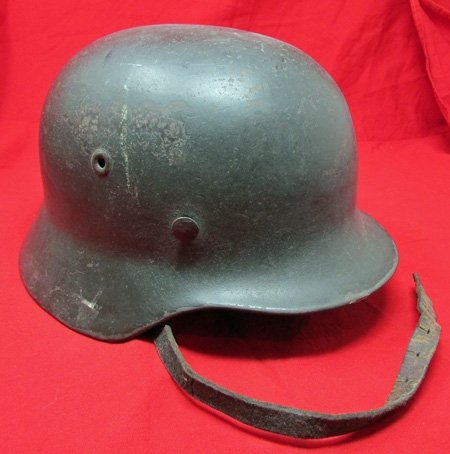  German WWII Army M1940 Steel Helmet, NS 64, 19 'FRANCE' 44 — image 3