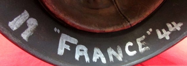  German WWII Army M1940 Steel Helmet, NS 64, 19 'FRANCE' 44 — image 5