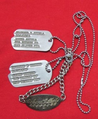  US WWII NOK ID Tag and ID Bracelet Set, Wisconsin Soldier — image 2