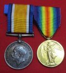British WWI War Medal and Victory Medal, Stoker, Royal Navy