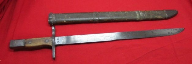  Japanese WWII Late Type 30 Bayonet, Toyoda Mfg, Square Pommel — image 3