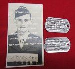 US WWII New Jersey Soldier Photo Proof and NOK ID …