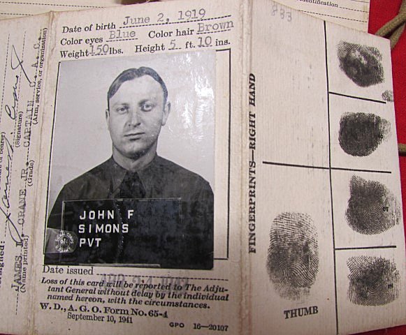  US WWII Document and NOK ID Tag Grouping with Photo, Pennsylvania Soldier — image 3