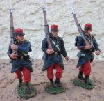 King & Country, FW064, French WWI, 1914 Marching Poilus (3 …