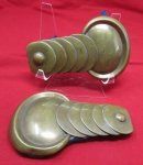 European Brass Shoulder Scales, Blue Wool Reverse