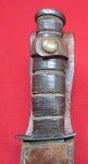 US WWII USMC Kabar Utility Knife & Leather Sheath