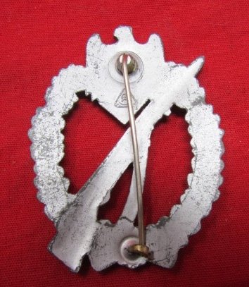  German WWII Infantry Assault Badge, Silver,  Adolf Scholze, 4.01 — image 3