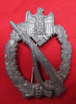  German WWII Infantry Assault Badge, Silver,  Adolf Scholze, 4.01 — image 5