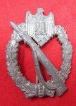 German WWII Infantry Assault Badge, Silver, Adolf Scholze, 4.01